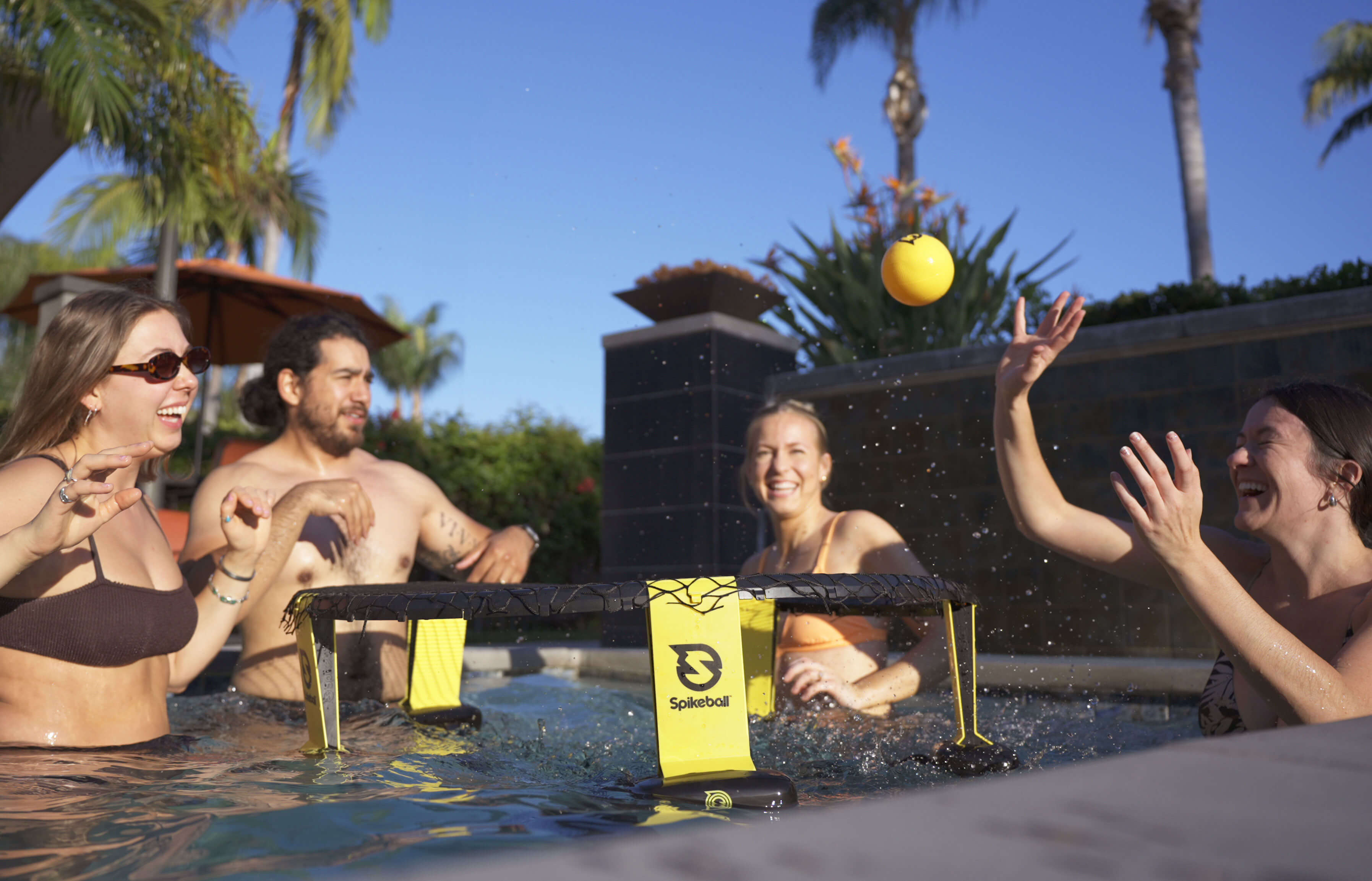 People playing Spikeball with Spikebuoy Kit